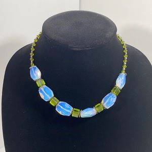 Handmade beaded statement necklace